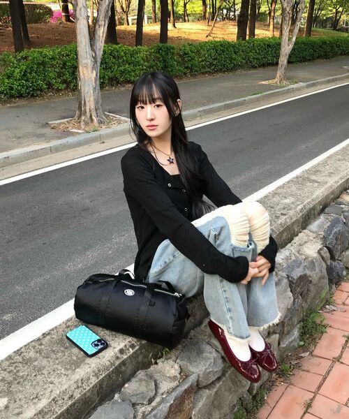 Kijun(キジュン)の「Satin Duffle Bag Black(ボストンバッグ・レディース・その他・OS)」の6枚目の写真