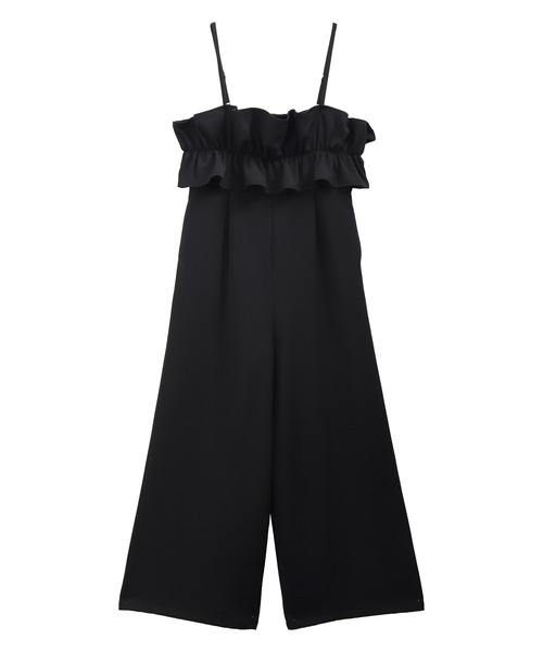 MERAKI(メラキ)の「トップフリルサロペットパンツ(サロペット/オーバーオール・レディース・ブラック/ブラウン・S/M)」の7枚目の写真