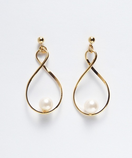 ISS（イズ）の「【金属アレルギー対応】パールオンピアス 純チタン ニッケルフリー 日本製（ピアス（両耳用）・レディース・ゴールド・FREE）」の2枚目の写真