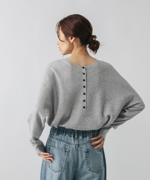 GLOBAL WORK(グローバルワーク)の「フワフワHugme2WAY/598046(ニット/セーター・レディース・レッド/キャメル/ライトグレー・LARGE/MEDIUM)」の13枚目の写真
