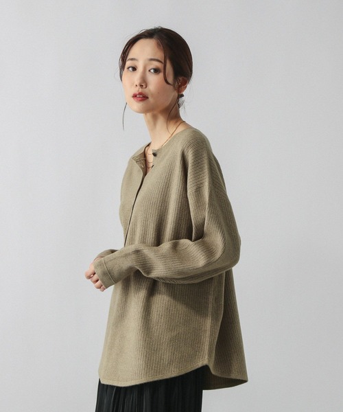 GLOBAL WORK(グローバルワーク)の「フワフワHugme2WAY/598046(ニット/セーター・レディース・レッド/キャメル/ライトグレー・LARGE/MEDIUM)」の17枚目の写真