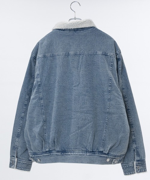 JOHN'S CLOSET（ジョンズクローゼット）の「【15】ヴィンテージライク 裏ボア デニムジャケット（デニムジャケット・メンズ・サックスブルー/ブルー/ブラック・MEDIUM/LARGE/X-LARGE）」の6枚目の写真