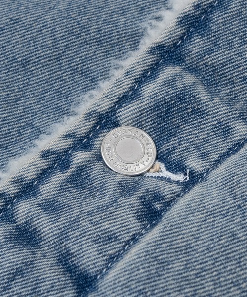 JOHN'S CLOSET（ジョンズクローゼット）の「【15】ヴィンテージライク 裏ボア デニムジャケット（デニムジャケット・メンズ・サックスブルー/ブルー/ブラック・MEDIUM/LARGE/X-LARGE）」の20枚目の写真