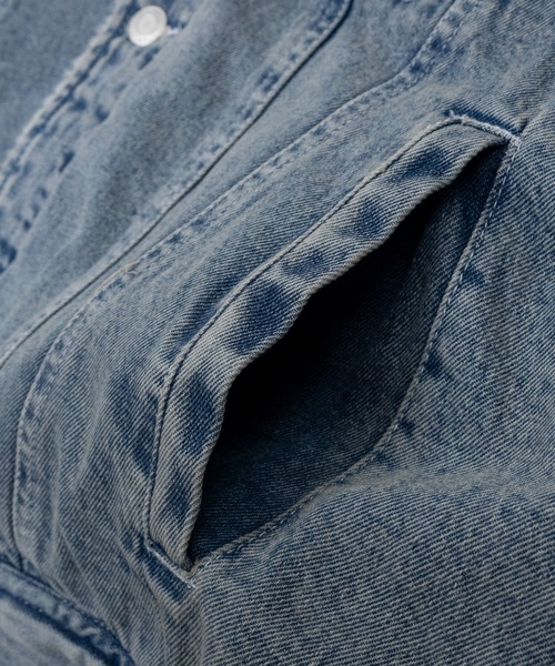 JOHN'S CLOSET（ジョンズクローゼット）の「【15】ヴィンテージライク 裏ボア デニムジャケット（デニムジャケット・メンズ・サックスブルー/ブルー/ブラック・MEDIUM/LARGE/X-LARGE）」の22枚目の写真