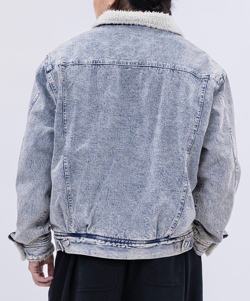 JOHN'S CLOSET（ジョンズクローゼット）の「【15】ヴィンテージライク 裏ボア デニムジャケット（デニムジャケット・メンズ・サックスブルー/ブルー/ブラック・MEDIUM/LARGE/X-LARGE）」の9枚目の写真