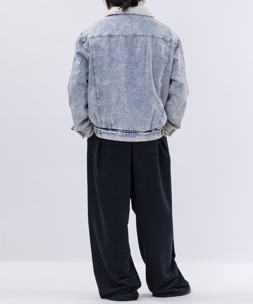 JOHN'S CLOSET（ジョンズクローゼット）の「【15】ヴィンテージライク 裏ボア デニムジャケット（デニムジャケット・メンズ・サックスブルー/ブルー/ブラック・MEDIUM/LARGE/X-LARGE）」の12枚目の写真