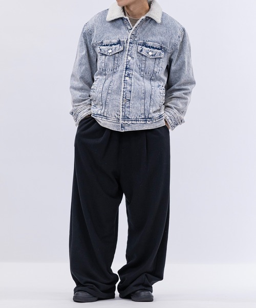 JOHN'S CLOSET（ジョンズクローゼット）の「【15】ヴィンテージライク 裏ボア デニムジャケット（デニムジャケット・メンズ・サックスブルー/ブルー/ブラック・MEDIUM/LARGE/X-LARGE）」の10枚目の写真