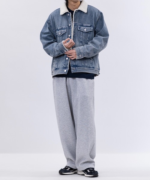 JOHN'S CLOSET（ジョンズクローゼット）の「【15】ヴィンテージライク 裏ボア デニムジャケット（デニムジャケット・メンズ・サックスブルー/ブルー/ブラック・MEDIUM/LARGE/X-LARGE）」の16枚目の写真