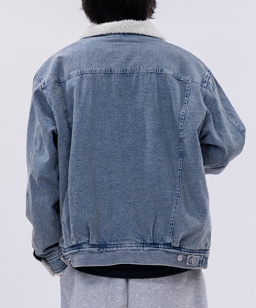 JOHN'S CLOSET（ジョンズクローゼット）の「【15】ヴィンテージライク 裏ボア デニムジャケット（デニムジャケット・メンズ・サックスブルー/ブルー/ブラック・MEDIUM/LARGE/X-LARGE）」の15枚目の写真