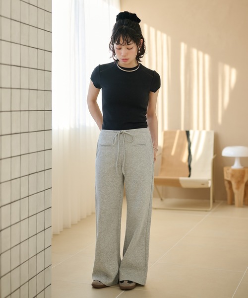 LAULEN(ローレン)の「openwork french sleeve tee /オープンワークフレンチスリーブTシャツ(Tシャツ/カットソー・レディース・ブラウン/ホワイト/ブラック・FREE)」の21枚目の写真