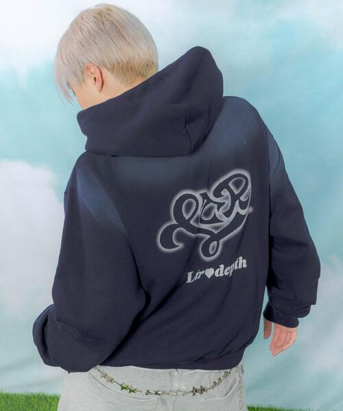セール】LTR DEPTH/【25年秋冬新作】ハートモチーフプルパーカー