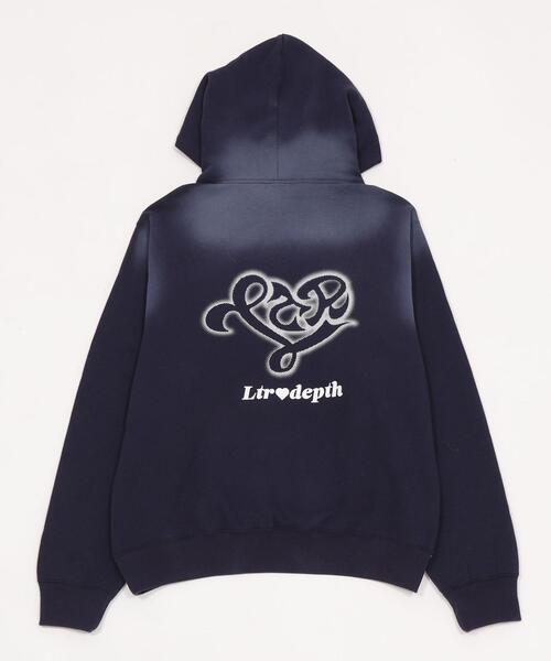 セール】LTR DEPTH/【25年秋冬新作】ハートモチーフプルパーカー