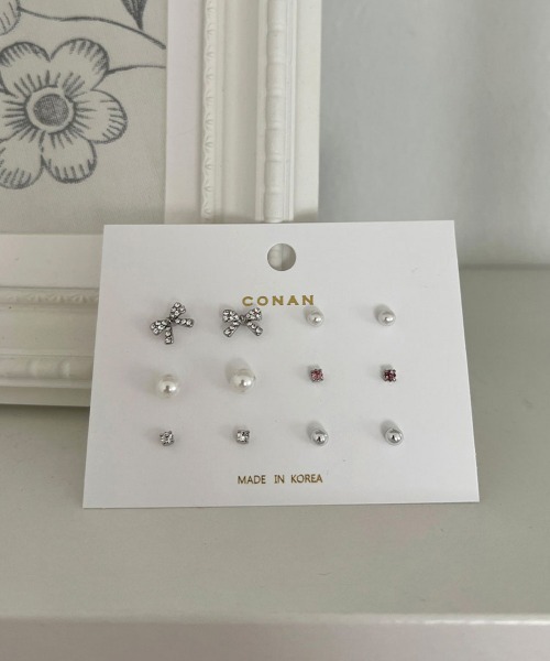 CEMONEMO(セモネモ)の「ミニ アソート ピアス セット(ピアス(両耳用)・レディース・その他1/その他2/その他3/その他5/その他6/その他4・FREE)」の2枚目の写真