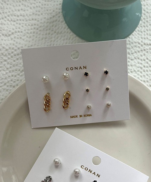 CEMONEMO(セモネモ)の「ミニ アソート ピアス セット(ピアス(両耳用)・レディース・その他1/その他2/その他3/その他5/その他6/その他4・FREE)」の3枚目の写真