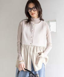 Elura | ≪入卒/セレモニー/通勤≫ダンボールペプラムジレ(その他アウター)