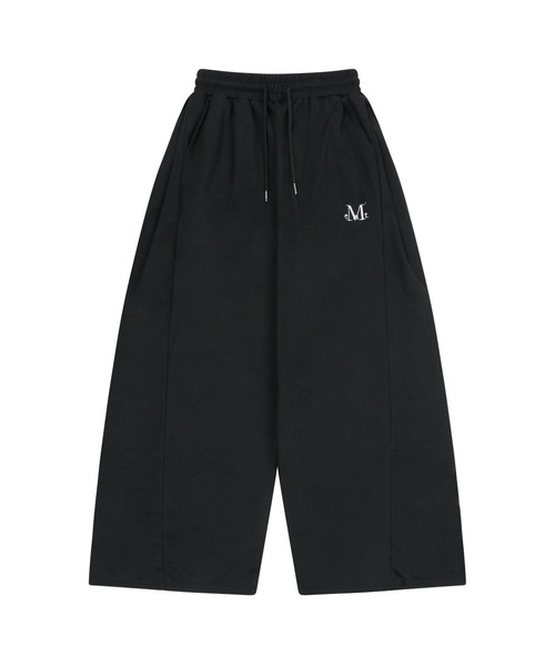 MUCENT(ムセント)の「セリアサイドピンタックバックポケットワイドスウェットパンツ(2カラー)(スウェットパンツ・レディース・ブラック/グレー/ブラック系/グレー系1/ブラック系1/グレー系・FREE)」の4枚目の写真