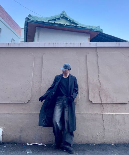 MUSINSA STANDARD（ムシンサスタンダード）の「カシミヤブレンドマスキュリンチェスターフィールドロングコート[チャコールグレー]（チェスターコート・メンズ・その他・XX-LARGE/MEDIUM/LARGE/X-LARGE）」の9枚目の写真