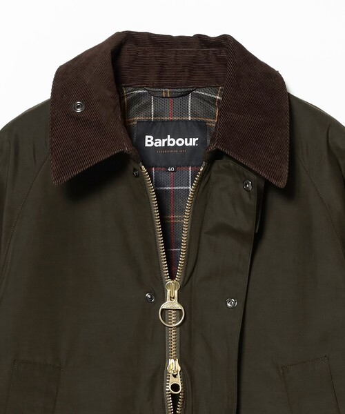 Barbour（バブアー）の「【別注】Barbour / BEDALE CLASSIC FIT ポリエステルコットン ピーチスキン ジャケット（ブルゾン・メンズ・ブラック/オリーブ・34/36/38/42/44/40）」の14枚目の写真