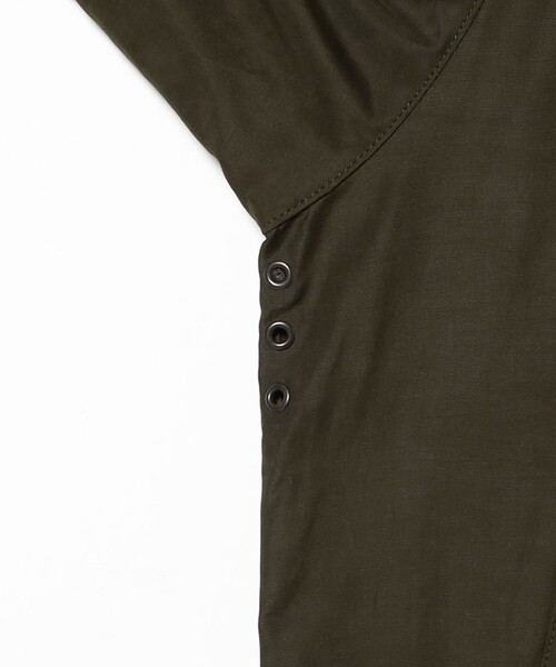 Barbour（バブアー）の「【別注】Barbour / BEDALE CLASSIC FIT ポリエステルコットン ピーチスキン ジャケット（ブルゾン・メンズ・ブラック/オリーブ・34/36/38/42/44/40）」の4枚目の写真