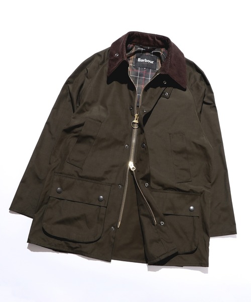 Barbour（バブアー）の「【別注】Barbour / BEDALE CLASSIC FIT ポリエステルコットン ピーチスキン ジャケット（ブルゾン・メンズ・ブラック/オリーブ・34/36/38/42/44/40）」の2枚目の写真