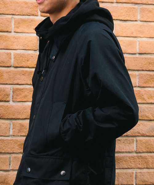 Barbour（バブアー）の「【別注】Barbour / BEDALE CLASSIC FIT ポリエステルコットン ピーチスキン ジャケット（ブルゾン・メンズ・ブラック/オリーブ・34/36/38/42/44/40）」の21枚目の写真