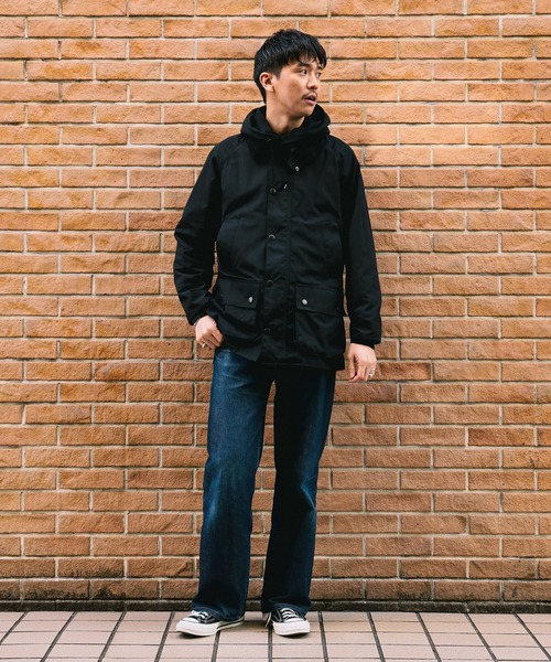 Barbour（バブアー）の「【別注】Barbour / BEDALE CLASSIC FIT ポリエステルコットン ピーチスキン ジャケット（ブルゾン・メンズ・ブラック/オリーブ・34/36/38/42/44/40）」の20枚目の写真