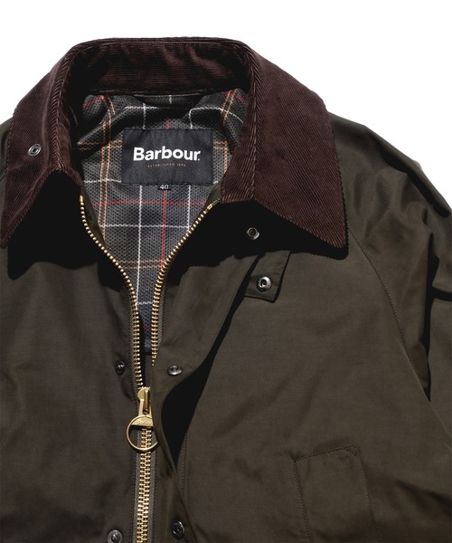 Barbour（バブアー）の「【別注】Barbour / BEDALE CLASSIC FIT ポリエステルコットン ピーチスキン ジャケット（ブルゾン・メンズ・ブラック/オリーブ・34/36/38/42/44/40）」の17枚目の写真