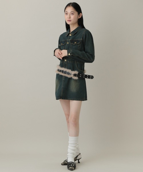 3.3 Field Trip （3.3フィールドトリップ）の「3.3Field Trip／ファーベルト（ベルト・レディース・ライトベージュ・ONE SIZE）」の7枚目の写真