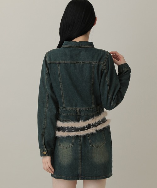 3.3 Field Trip （3.3フィールドトリップ）の「3.3Field Trip／ファーベルト（ベルト・レディース・ライトベージュ・ONE SIZE）」の10枚目の写真