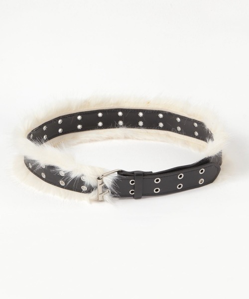 3.3 Field Trip （3.3フィールドトリップ）の「3.3Field Trip／ファーベルト（ベルト・レディース・ライトベージュ・ONE SIZE）」の13枚目の写真