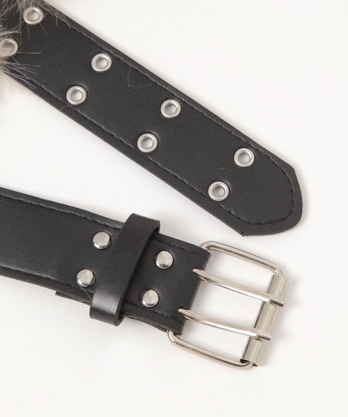 3.3 Field Trip （3.3フィールドトリップ）の「3.3Field Trip／ファーベルト（ベルト・レディース・ライトベージュ・ONE SIZE）」の16枚目の写真