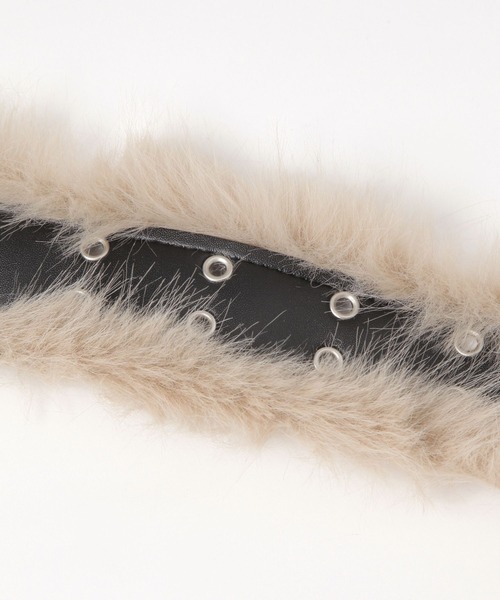 3.3 Field Trip （3.3フィールドトリップ）の「3.3Field Trip／ファーベルト（ベルト・レディース・ライトベージュ・ONE SIZE）」の17枚目の写真