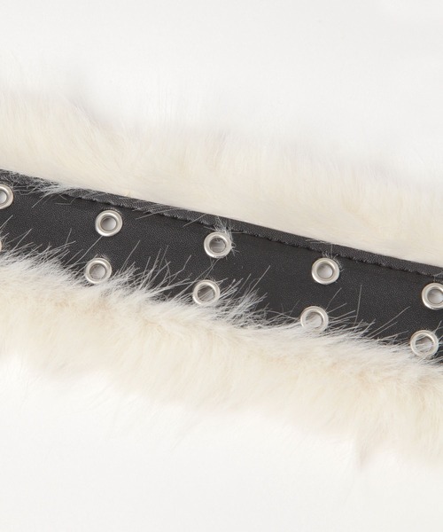 3.3 Field Trip （3.3フィールドトリップ）の「3.3Field Trip／ファーベルト（ベルト・レディース・ライトベージュ・ONE SIZE）」の18枚目の写真