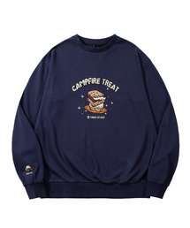 S'more | Campfire Treat Embroidery Sweat キャンプファイヤートリート刺繍スウェット(スウェット)