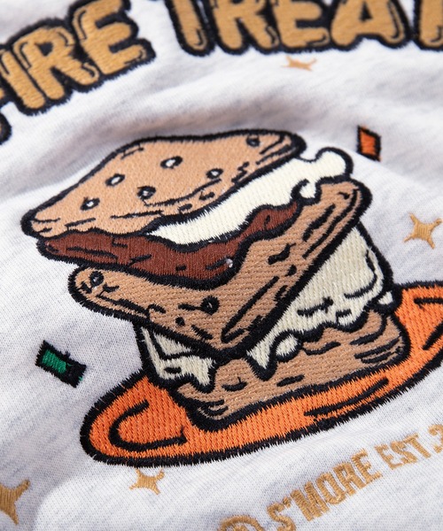S'more（スモア）の「Campfire Treat Embroidery Sweat キャンプファイヤートリート刺繍スウェット（スウェット・レディース・ネイビー/ベージュ/ライトグレー・SMALL/MEDIUM/X-LARGE/LARGE）」の11枚目の写真