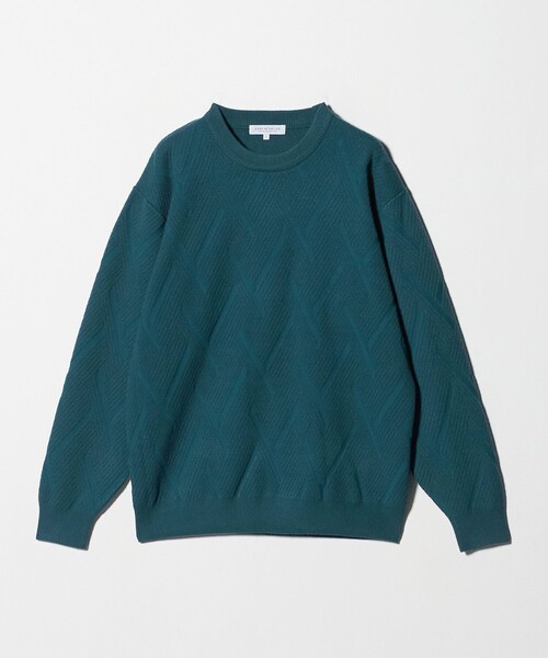 A DAY IN THE LIFE UNITED ARROWS(アデイインザライフユナイテッドアローズ)の「ミドルゲージ リンクス クルーネックニット-ウォッシャブル-<A DAY IN THE LIFE>(ニット/セーター・メンズ・ターコイズブルー系/ホワイト/ネイビー・M/L)」の18枚目の写真