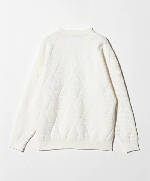 A DAY IN THE LIFE UNITED ARROWS(アデイインザライフユナイテッドアローズ)の「ミドルゲージ リンクス クルーネックニット-ウォッシャブル-<A DAY IN THE LIFE>(ニット/セーター・メンズ・ターコイズブルー系/ホワイト/ネイビー・M/L)」の10枚目の写真