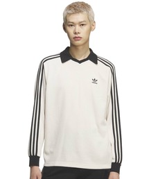 adidas(�A�f�B�_�X)��adidas WAFFLE LONG SLEEVE POLO / �A�f�B�_�X ���b�t�� �����O �X���[�u �|���ySP�z(�|���V���c)