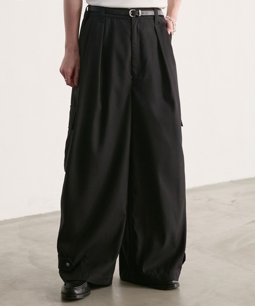 LUENNA】Wide Leg Cargo Pants / ワイドレッグカーゴパンツ（カーゴ