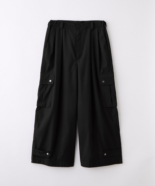 LUENNA（ルエナ）の「【LUENNA】Wide Leg Cargo Pants / ワイドレッグカーゴパンツ（カーゴパンツ・メンズ・グレー/ブラック・L/M/S）」の5枚目の写真