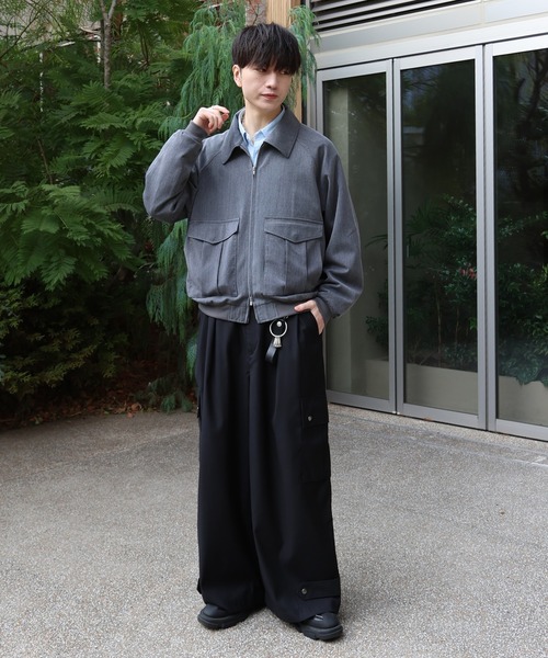 LUENNA（ルエナ）の「【LUENNA】Wide Leg Cargo Pants / ワイドレッグカーゴパンツ（カーゴパンツ・メンズ・グレー/ブラック・L/M/S）」の18枚目の写真