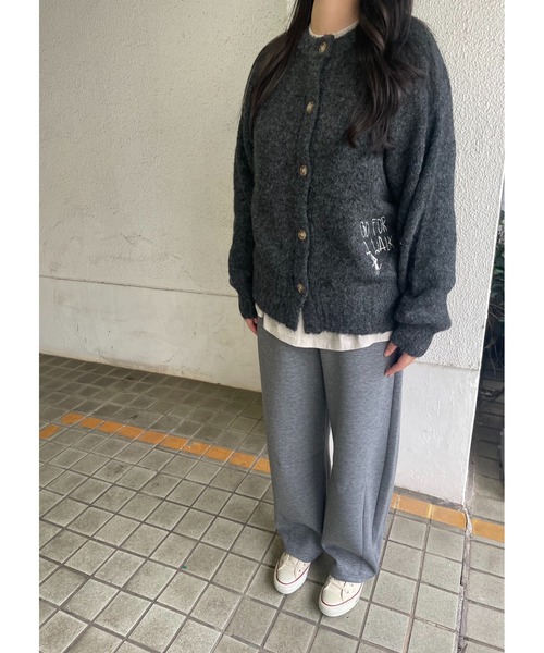 Rydia(リディア)の「ブークレニットカーディガン(ニット/セーター・レディース・スミクロ/ベージュ/アイボリー・M)」の3枚目の写真