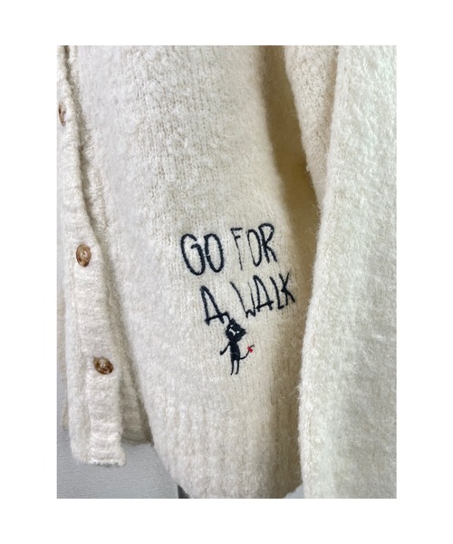 Rydia(リディア)の「ブークレニットカーディガン(ニット/セーター・レディース・スミクロ/ベージュ/アイボリー・M)」の7枚目の写真