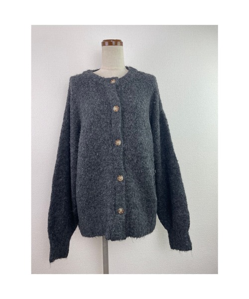 Rydia(リディア)の「ブークレニットカーディガン(ニット/セーター・レディース・スミクロ/ベージュ/アイボリー・M)」の8枚目の写真