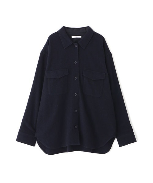 ETRE TOKYO(エトレトウキョウ)の「ウールツイルオーバーサイズシャツ(シャツ/ブラウス・レディース・ベージュ/ネイビー・FREE)」の20枚目の写真