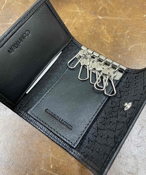 Calvin Klein（カルバン・クライン）の「Calvin Klein / カルバンクライン　ワンポイント レザーキーケース（キーケース/キーアクセサリー・メンズ・ブラック・FREE）」の5枚目の写真