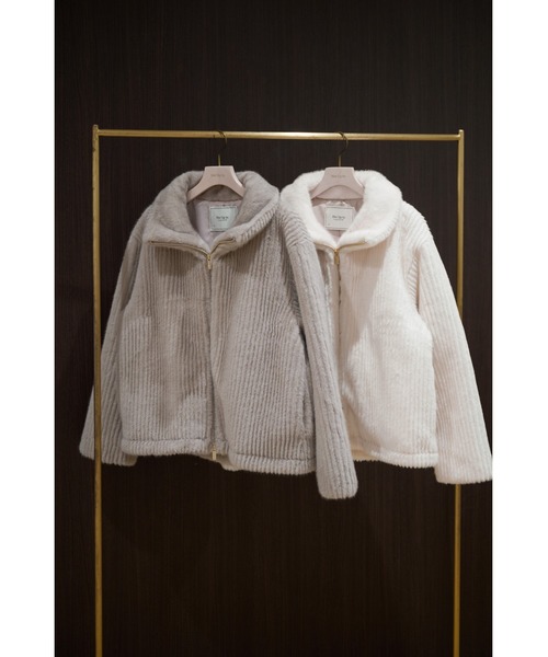 Twila Faux Fur Zip Jacket（ブルゾン）｜Her lip to（ハーリップ