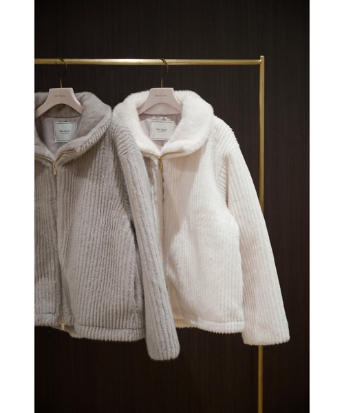 Twila Faux Fur Zip Jacket（ブルゾン）｜Her lip to（ハーリップ