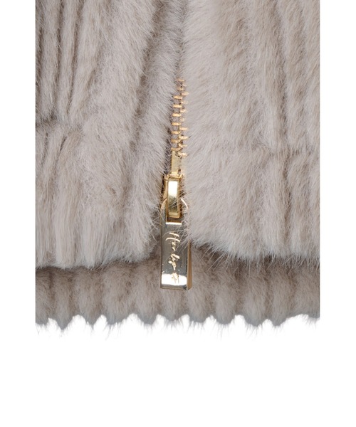 Twila Faux Fur Zip Jacket（ブルゾン）｜Her lip to（ハーリップ