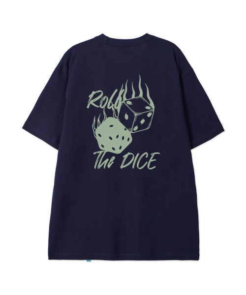 ASTRAL PROJECTION（アストラルプロジェクション）の「[ROLL THE DICE] コットンルーズフィット半袖Tシャツ_スペースネイビー（Tシャツ/カットソー・メンズ・その他・LARGE/MEDIUM/X-LARGE/XX-LARGE）」の3枚目の写真